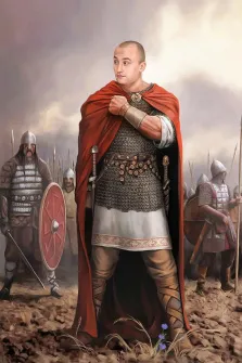 Портрет молодого человека В образе новгородского князя, художник Антонина